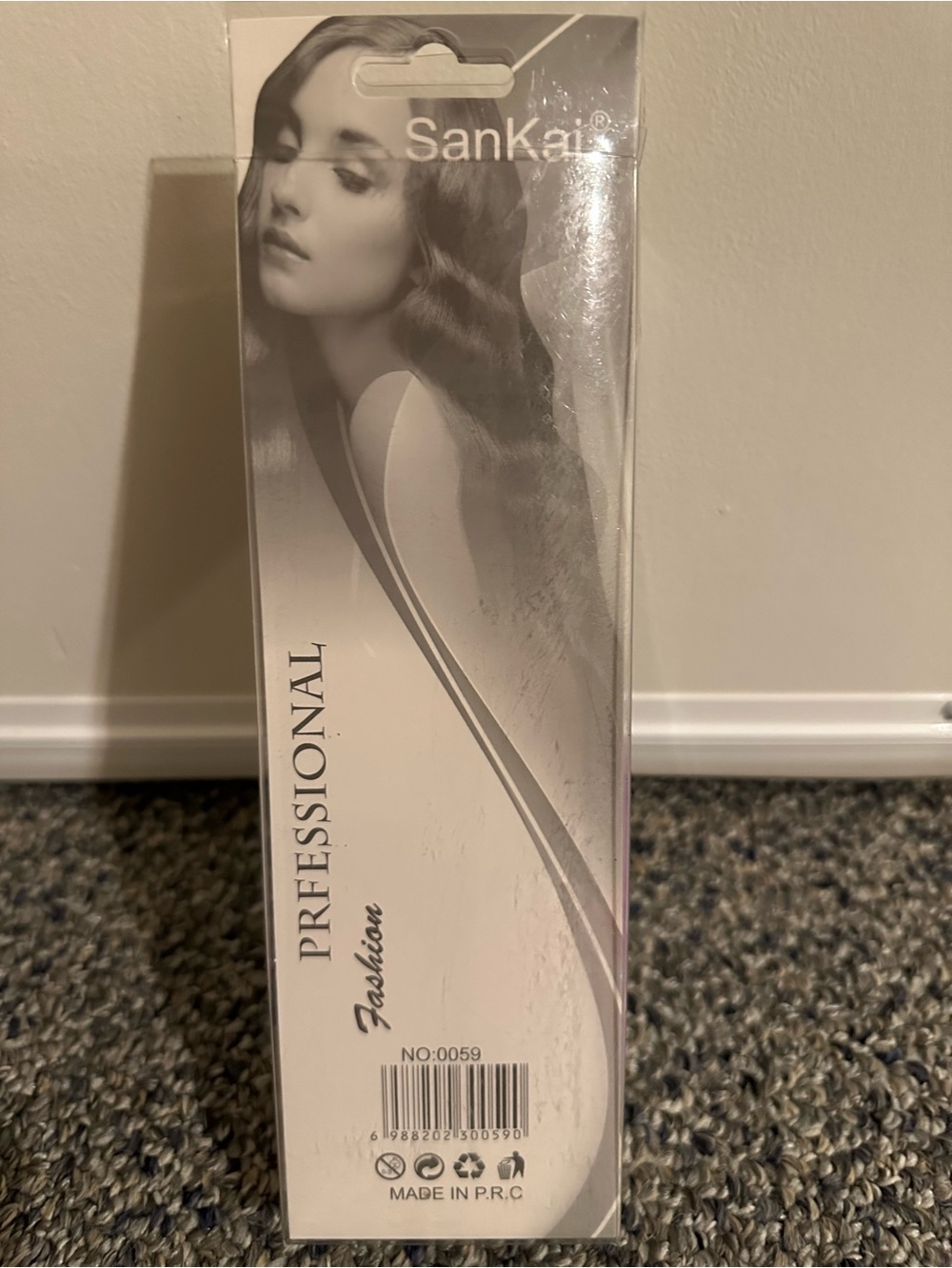 K-Pop Comb Set - Purple Silhouette Design contents : brush & mirror - Picture 2 of 2